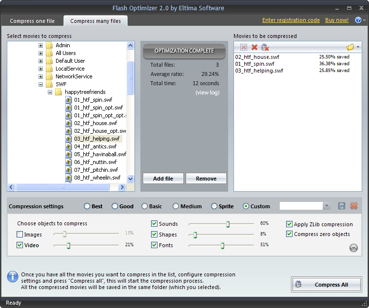 flash optimizer optimize flash with powerfull swf optimizer file size compressor